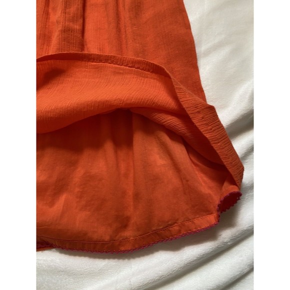 Edme & Esyllte Anthropologie Orange Sleeveless V-Neck Lined Maxi Dress Sz 0 - Picture 9 of 11